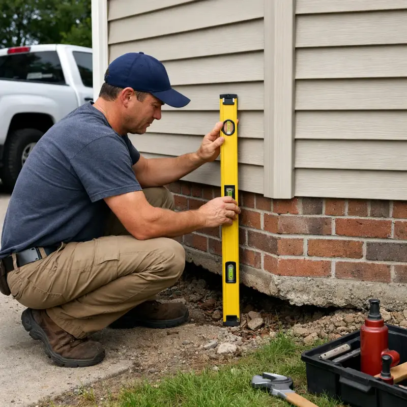 Foundation Settling Repair Wheaton