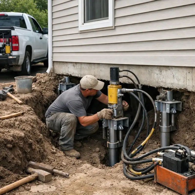 Helical Pier Installation Wheaton